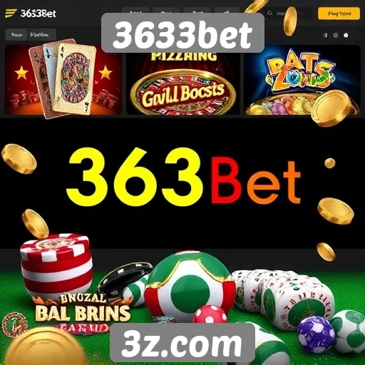 Variedade de jogos disponíveis na plataforma 3633bet